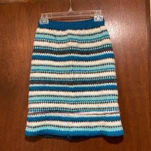 Vintage handmade knit skirt